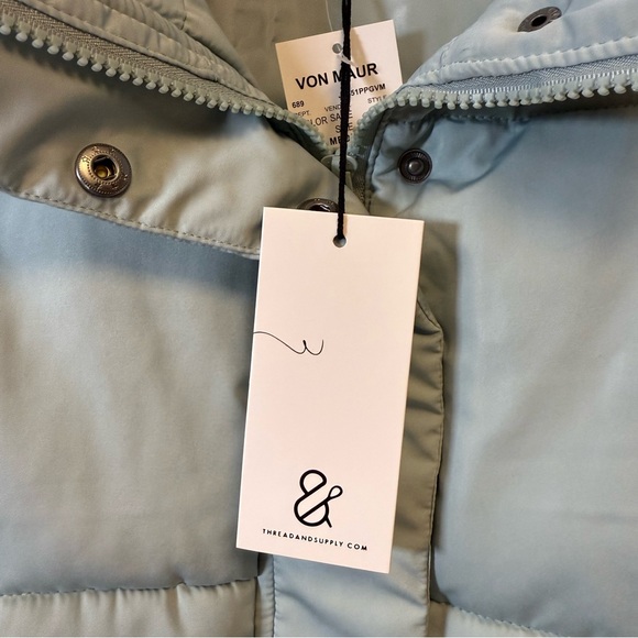 New! Thread & Supply ‘Issey’ Cropped Puffer Vest Women’s Size Medium - Picture 11 of 14